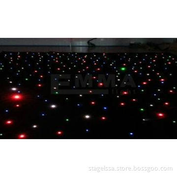Black Starcloth LED Curtain RGBW Light  DJ Disco Star Cloth